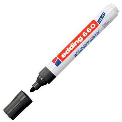 Rotulador para Pizarra Edding 661 Pizarra blanca Negro (10 Unidades)  Comprati.