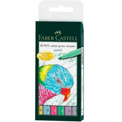 Set de Rotuladores Faber-Castell Pitt Artist Estuche Pastel (5 Unidades)  Comprati.