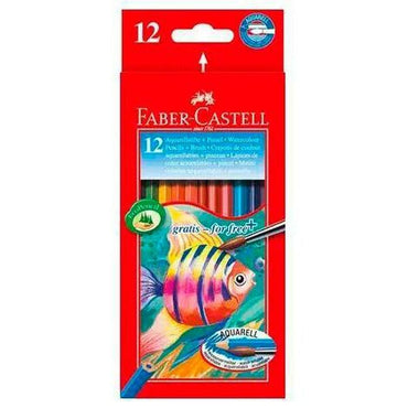 Lápices de Colores Acuarelables Faber-Castell Multicolor 6 Piezas  Comprati.