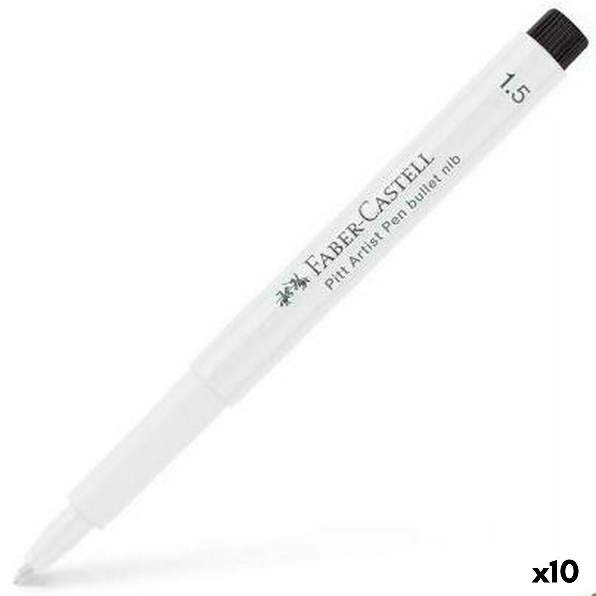 Rotulador permanente Faber-Castell Pitt Artist Blanco (10 Unidades)  Comprati.