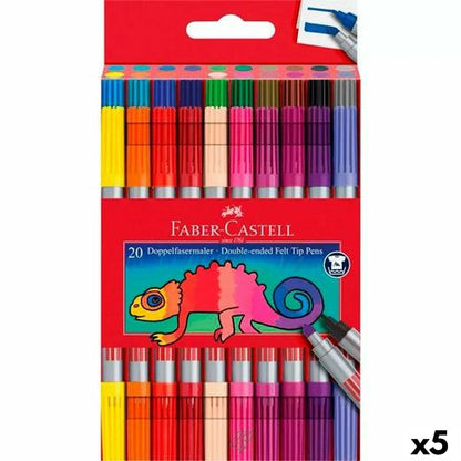 Set de Rotuladores Faber-Castell Estuche Multicolor (5 Unidades)  Comprati.