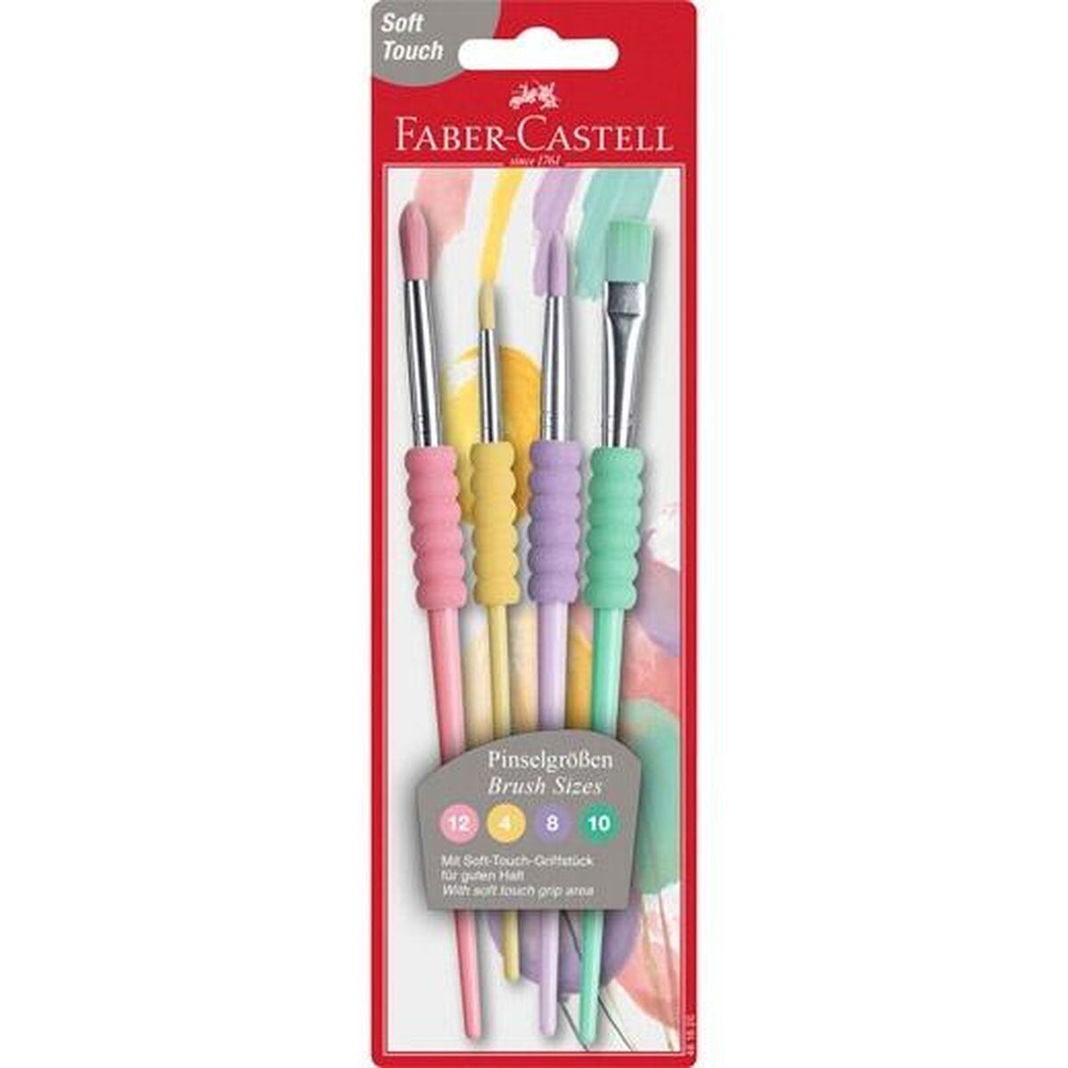 Pinceles Faber-Castell 4 Piezas Pastel (10 Unidades)  Comprati.