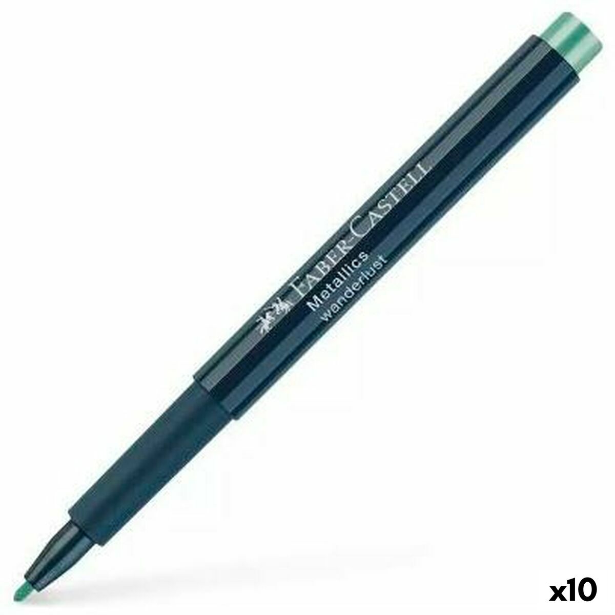 Rotuladores Faber-Castell Metallics Wanderlust Verde (10 Unidades)  Comprati.