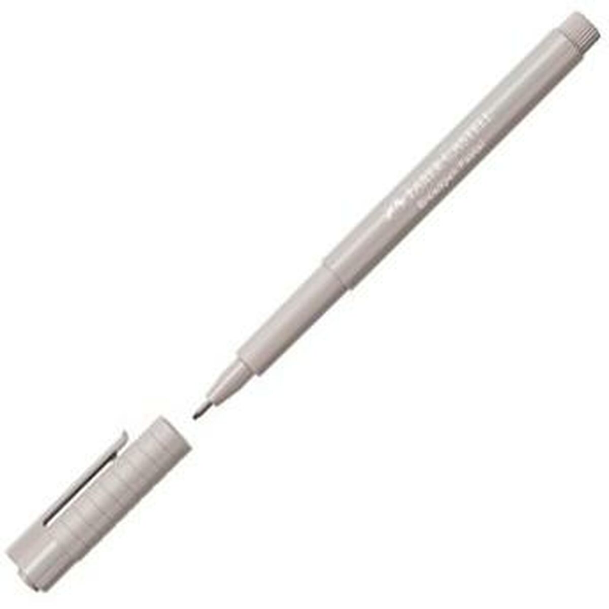 Rotulador permanente Faber-Castell Broadpen Pastel Gris (10 Unidades)  Comprati.