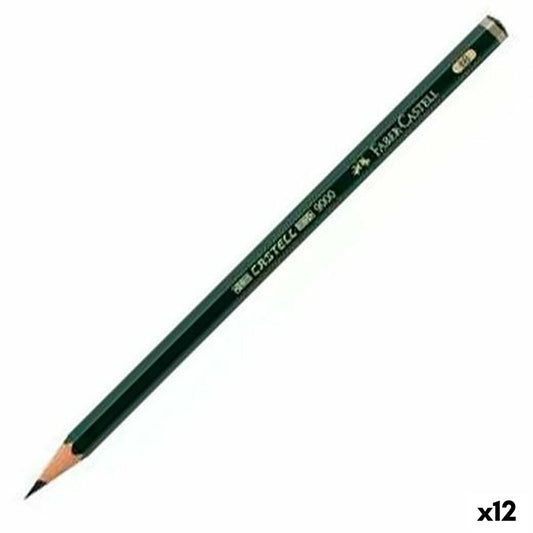 Lápiz Faber-Castell 9000 Ecológico 6B (12 Unidades)  Comprati.