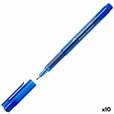 Rotuladores Faber-Castell Broadpen Document 1554 Azul (10 Unidades)  Comprati.