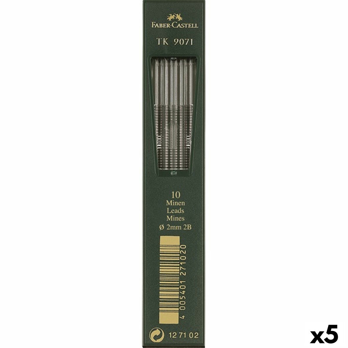 Recambio de mina Faber-Castell TK 9071 2 mm (5 Unidades)  Comprati.