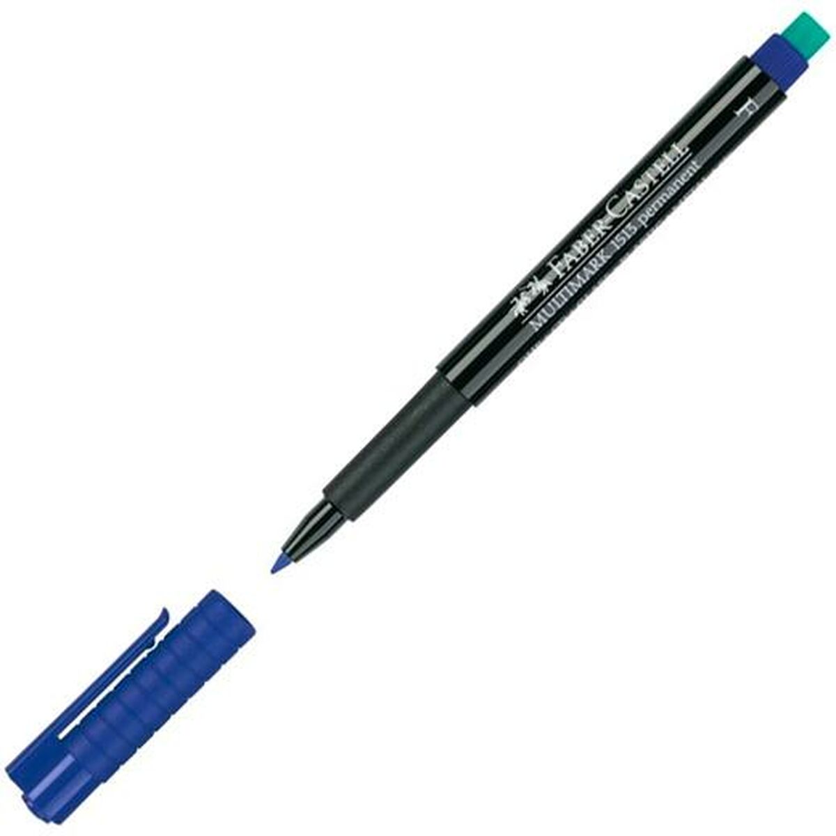 Rotulador permanente Faber-Castell Multimark 1513 F Azul (10 Unidades)  Comprati.