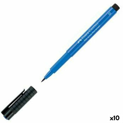 Rotuladores Faber-Castell Pitt Artist Azul Cobalto (10 Piezas) (10 Unidades)  Comprati.