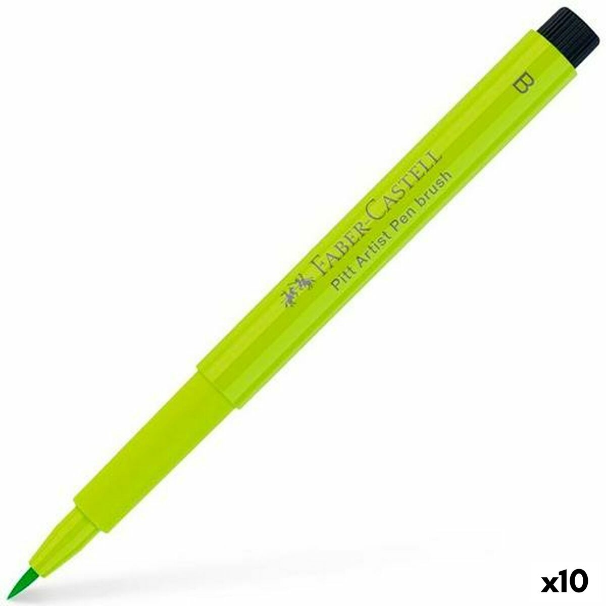 Rotuladores Faber-Castell Pitt Artist Verde Claro (10 Unidades)  Comprati.