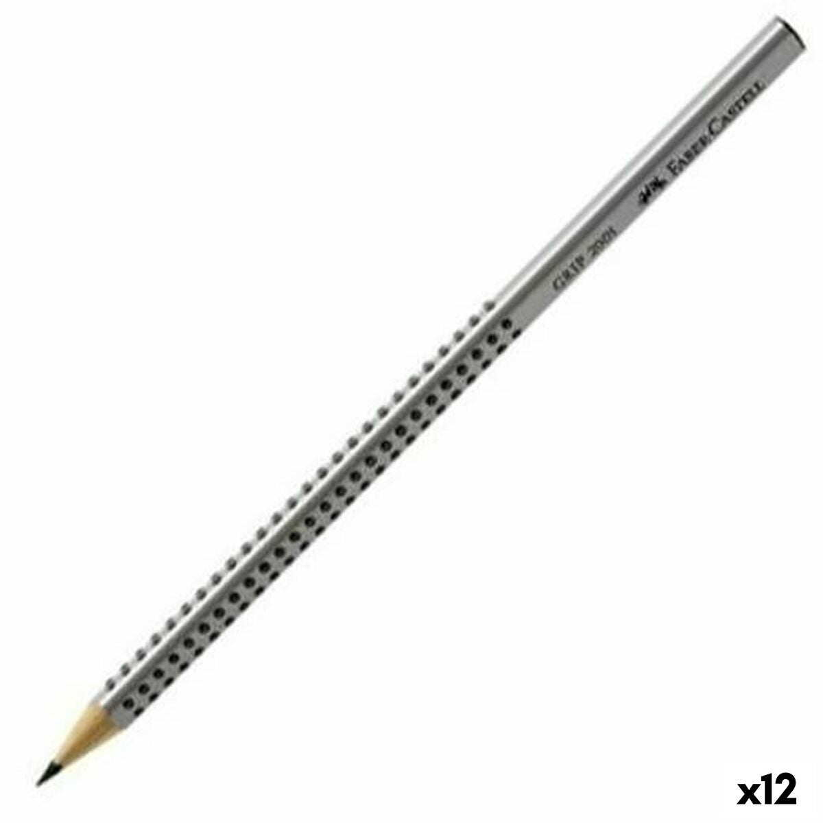 Lápiz Faber-Castell Grip 2001 Ecológico Gris HB (12 Unidades)  Comprati.