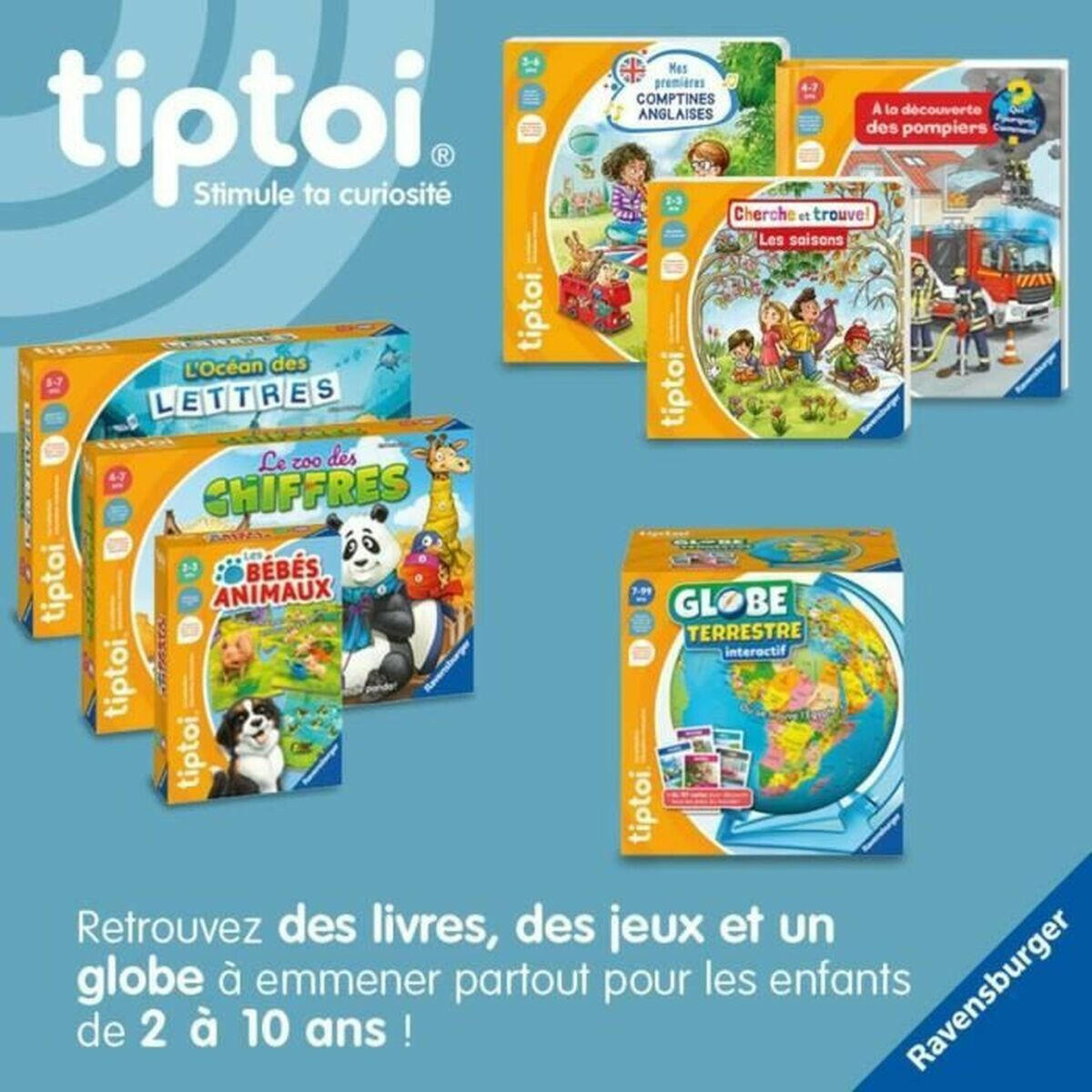 Globo Terráqueo Interactivo Ravensburger (FR) Plástico  Comprati.