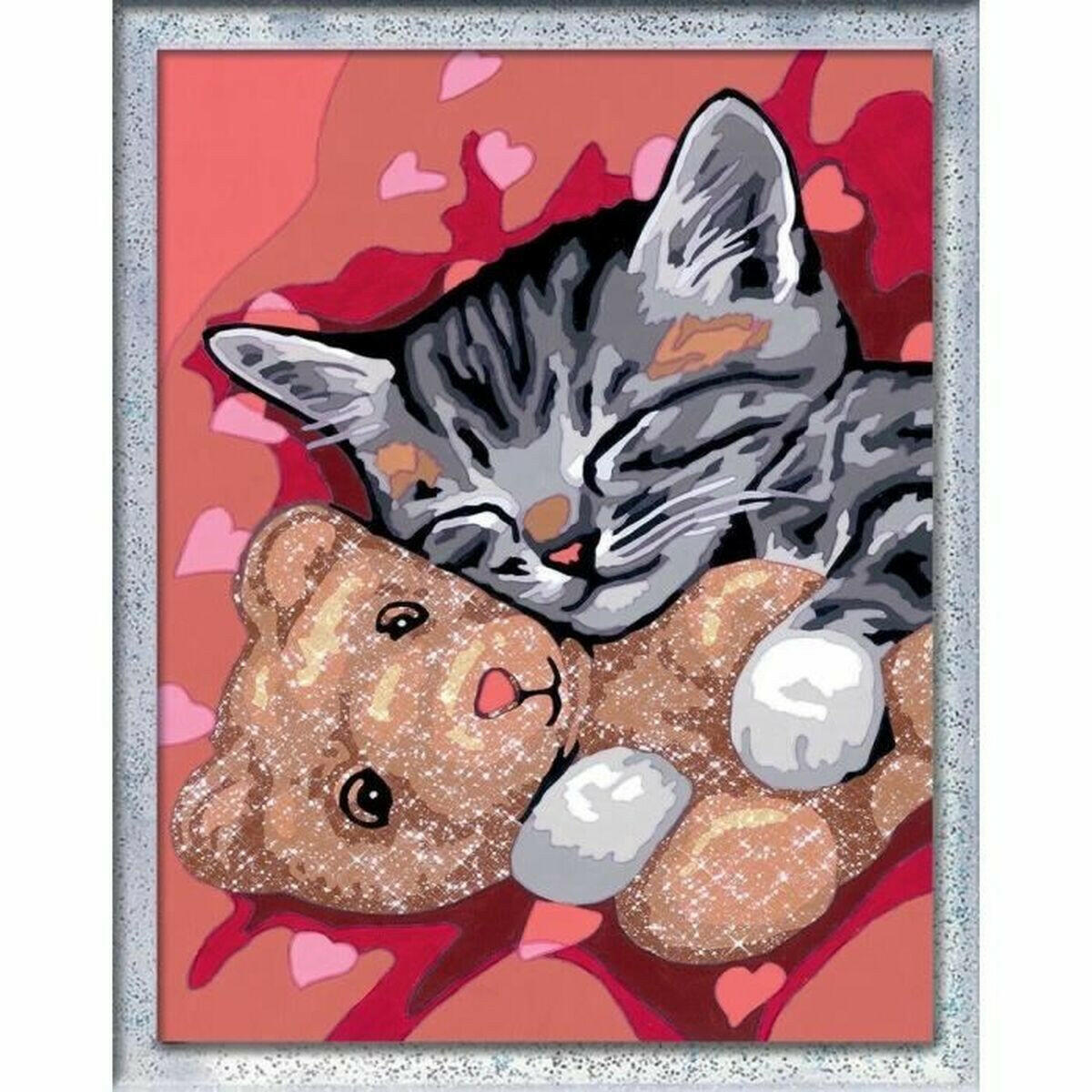 Set de Pintura por Números Ravensburger Kitten and teddy bear  Comprati.