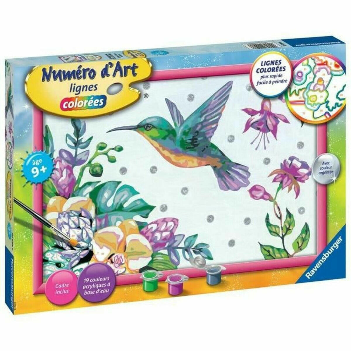 Set de Pintura por Números Ravensburger Hummingbird and Exotic Flowers  Comprati.