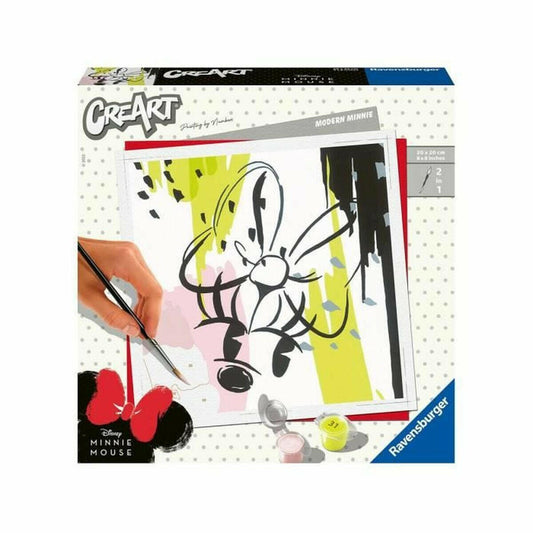 Set de Pintura por Números Ravensburger Modern Minnie 20 x 20 cm  Comprati.