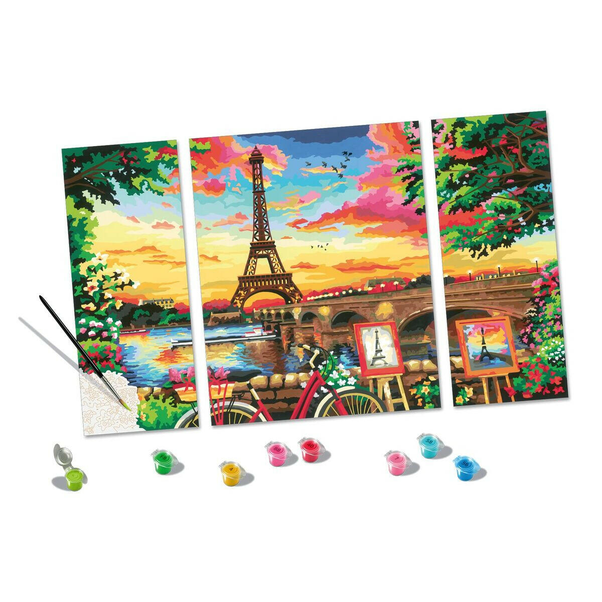 Set de Pintura por Números Ravensburger 20134 80 x 50 cm 4 Piezas 1 Pieza 4 Unidades  Comprati.