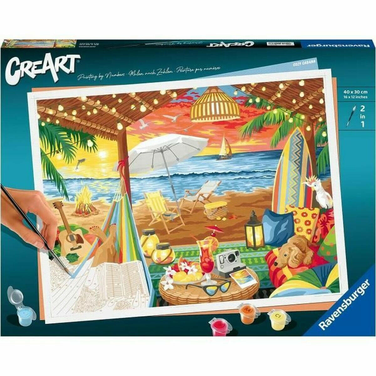 Juego de Manualidades Ravensburger Cozy Cabana Cartón  Comprati.