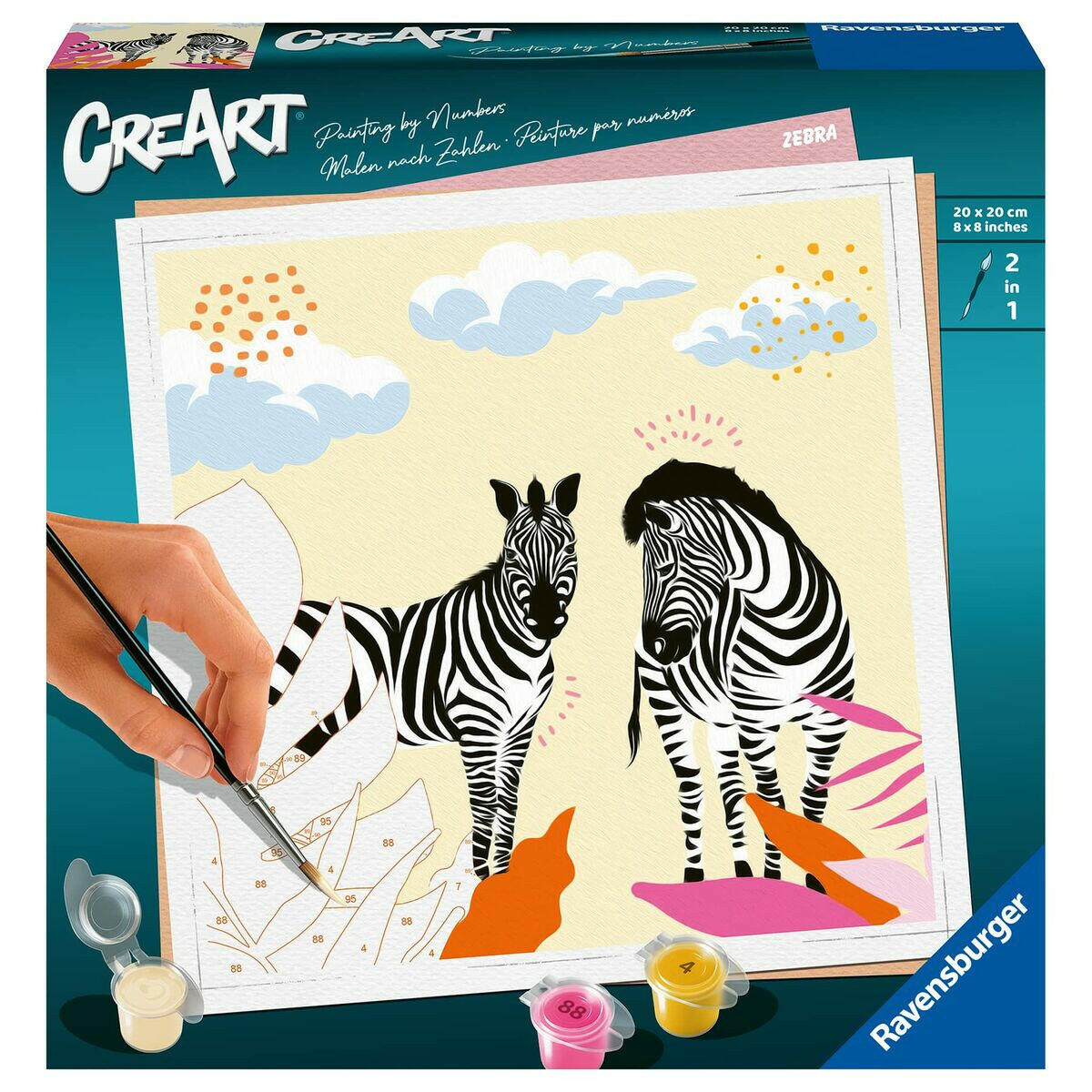 Set de Pintura por Números Ravensburger Zebra  Comprati.