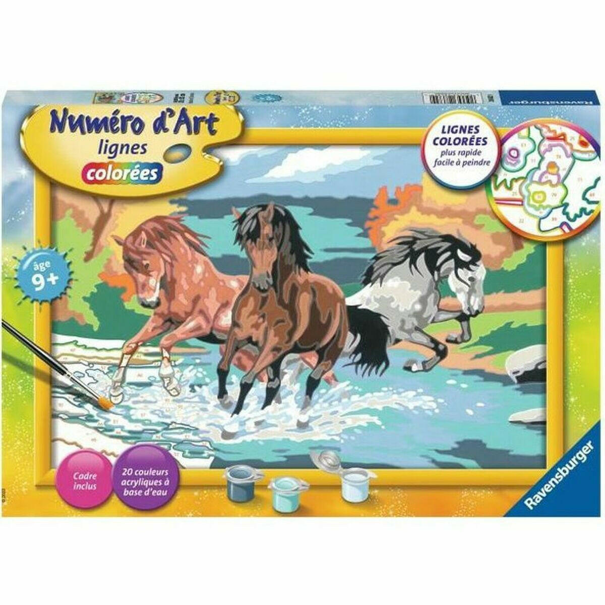 Dibujos para pintar Ravensburger Horde of Horses  Comprati.