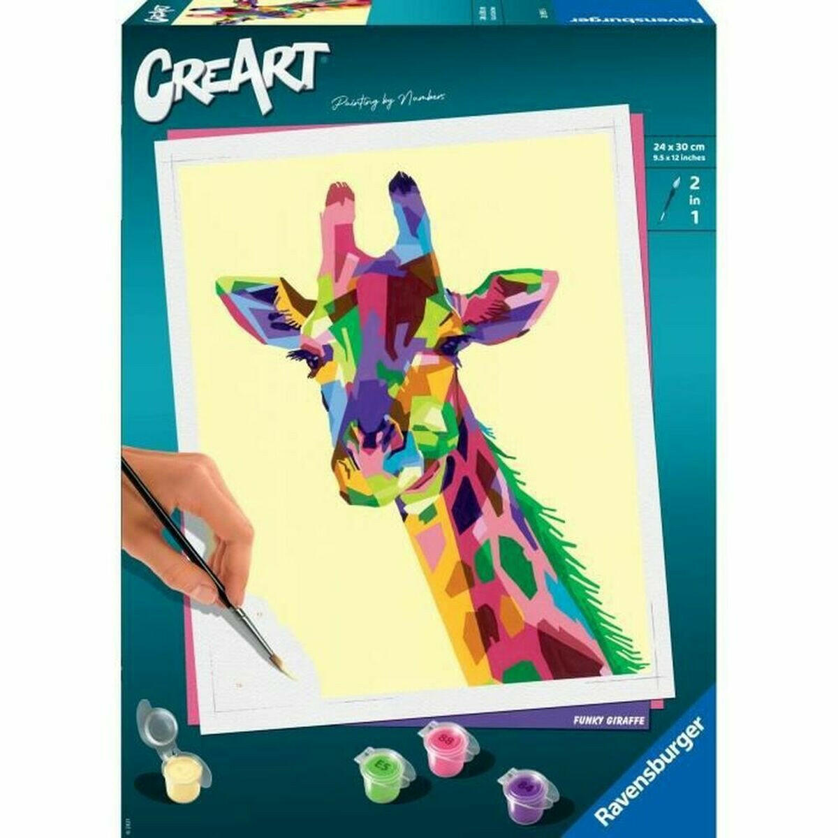 Dibujos para pintar Ravensburger CreArt Large Giraffe 24 x 30 cm  Comprati.