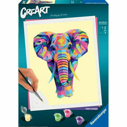 Dibujos para pintar Ravensburger CreArt Large Elephant 24 x 30 cm  Comprati.