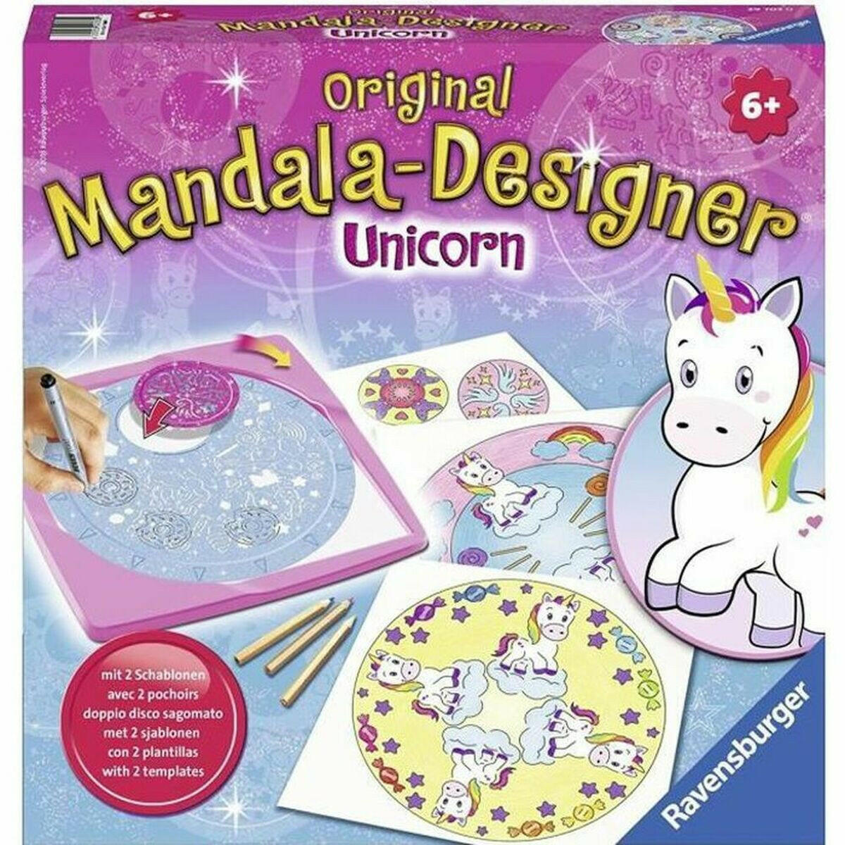 Dibujos para pintar Ravensburger Design Unicorn Mandala  Comprati.