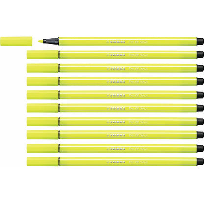 Rotuladores Stabilo Pen 68 Fluorescente Amarillo (10 Piezas)  Comprati.