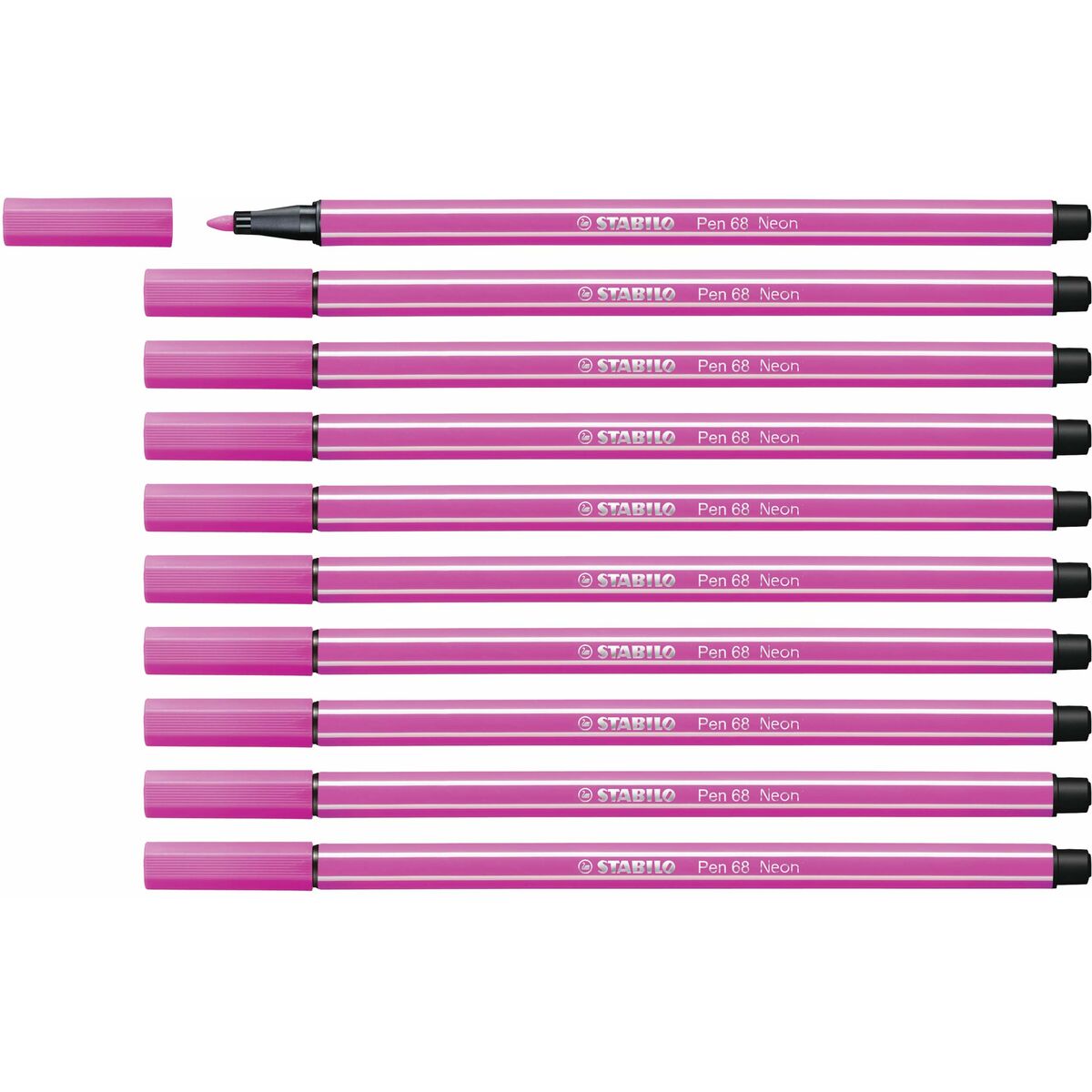 Rotuladores Stabilo Pen 68 Fluorescente Rosa (10 Piezas)  Comprati.