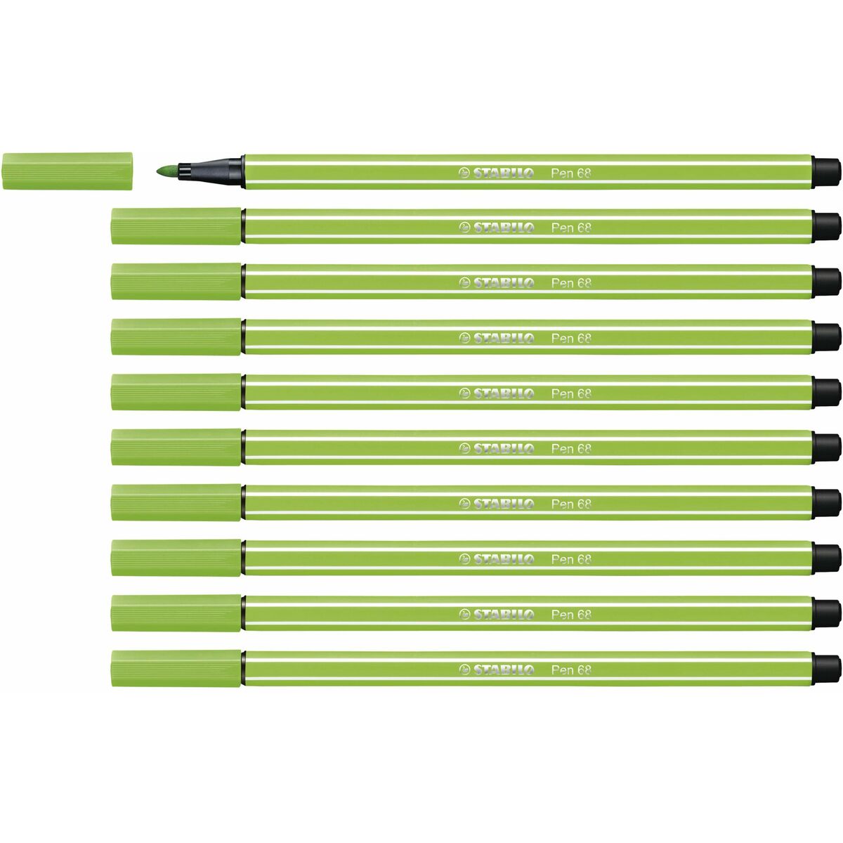 Rotuladores Stabilo Pen 68 Verde Claro (10 Piezas)  Comprati.