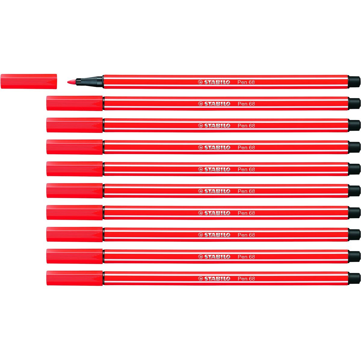 Rotuladores Stabilo Pen 68 Rojo (10 Piezas)  Comprati.