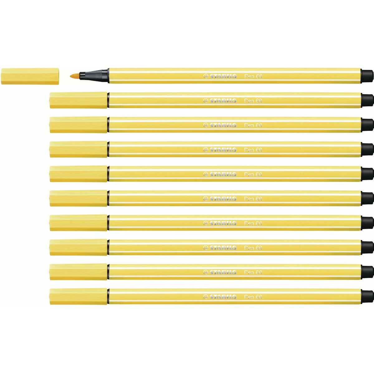 Rotuladores Stabilo Pen 68 Amarillo (10 Piezas)  Comprati.