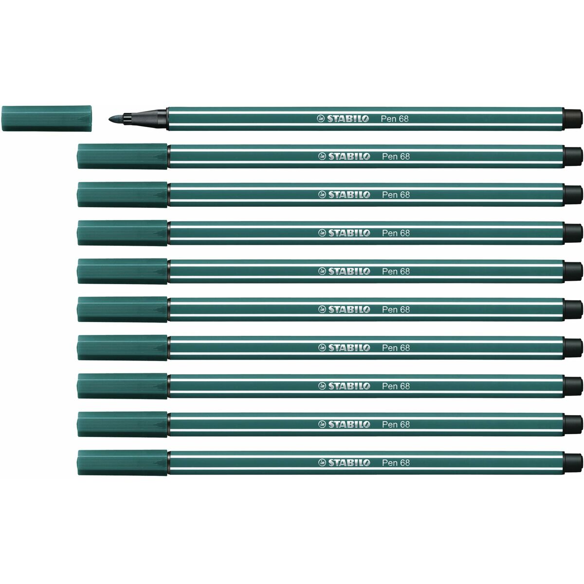 Rotuladores Stabilo Pen 68 Verde Turquesa (10 Piezas)  Comprati.