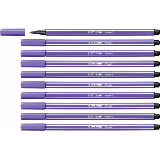 Rotuladores Stabilo Pen 68 Violeta (10 Piezas)  Comprati.