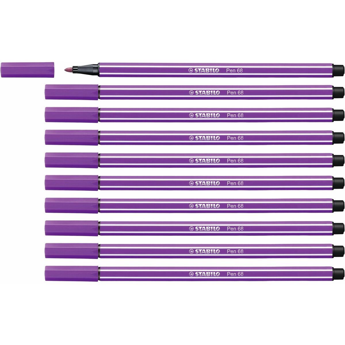 Rotuladores Stabilo Pen 68 Lila (10 Piezas)  Comprati.