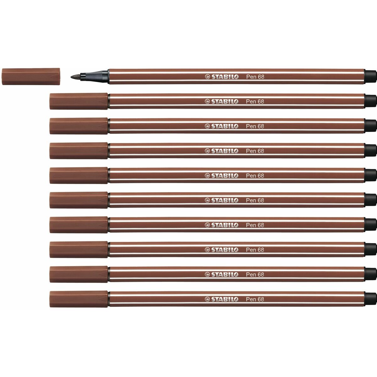 Rotuladores Stabilo Pen 68 Marrón (10 Piezas)  Comprati.