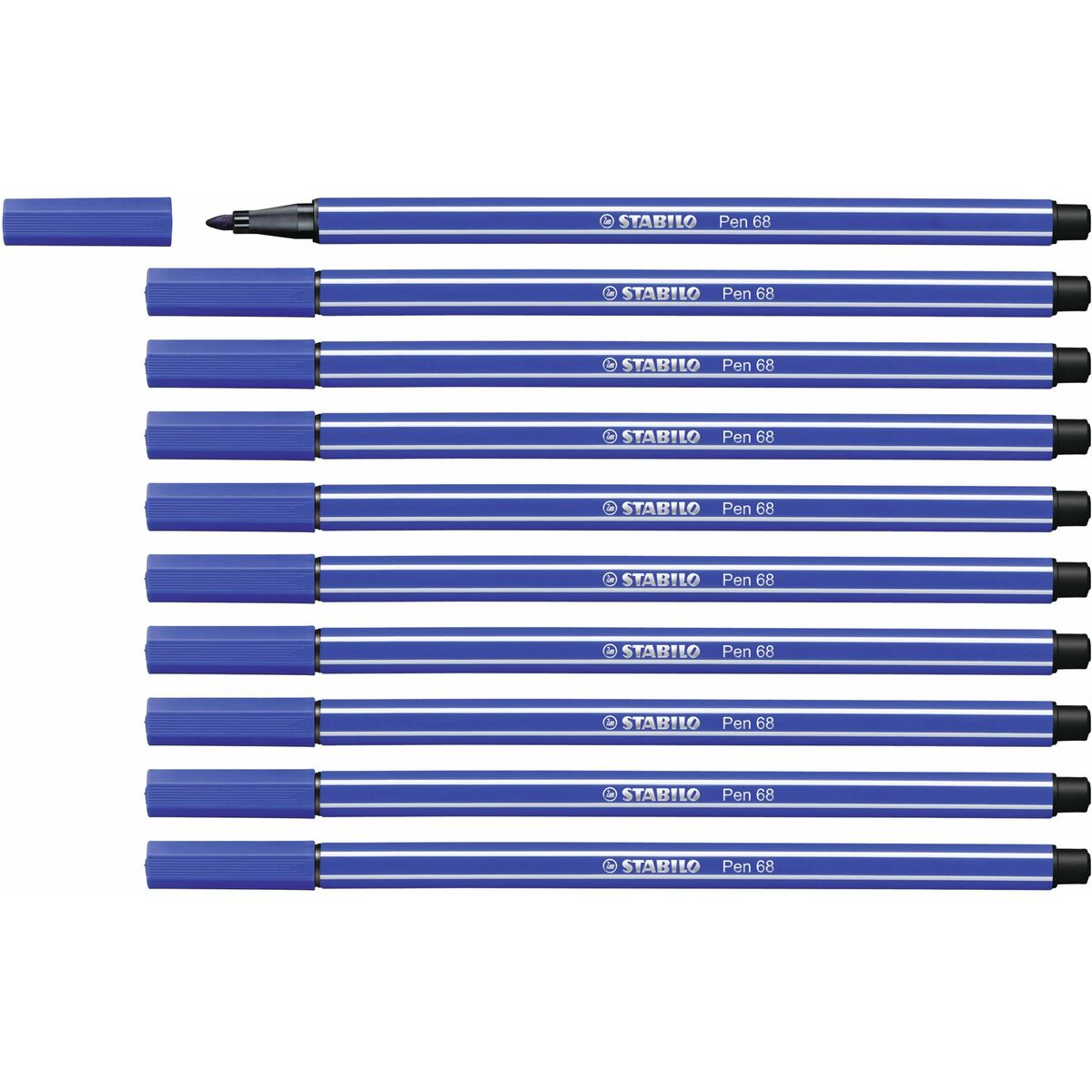 Rotuladores Stabilo Pen 68 Azul marino (10 Piezas)  Comprati.