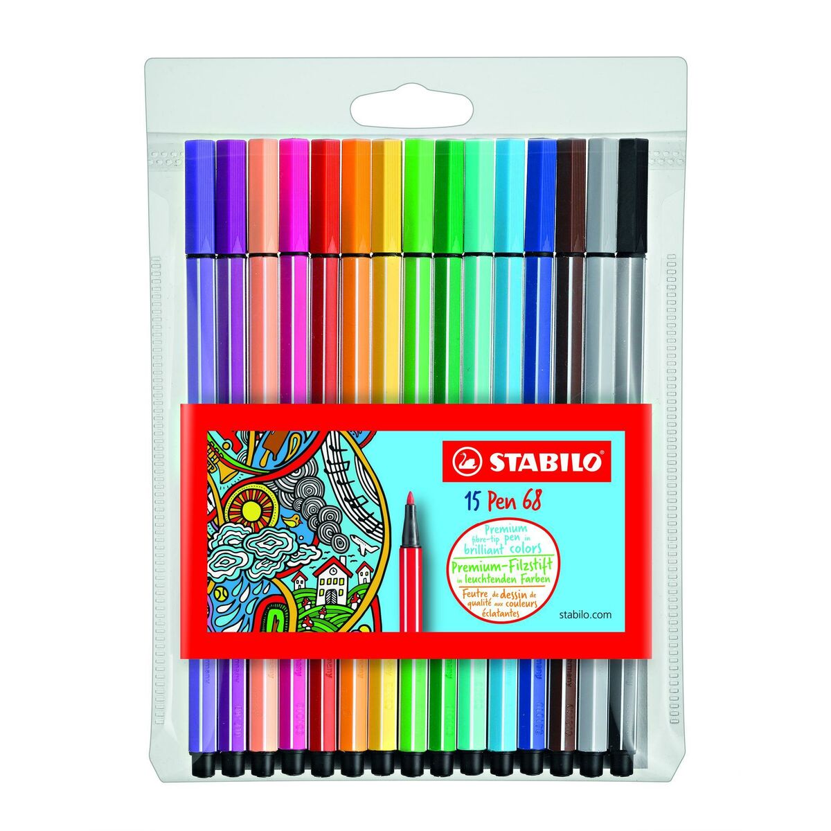 Set de Rotuladores Stabilo Pen 68 Multicolor (10 Unidades)  Comprati.