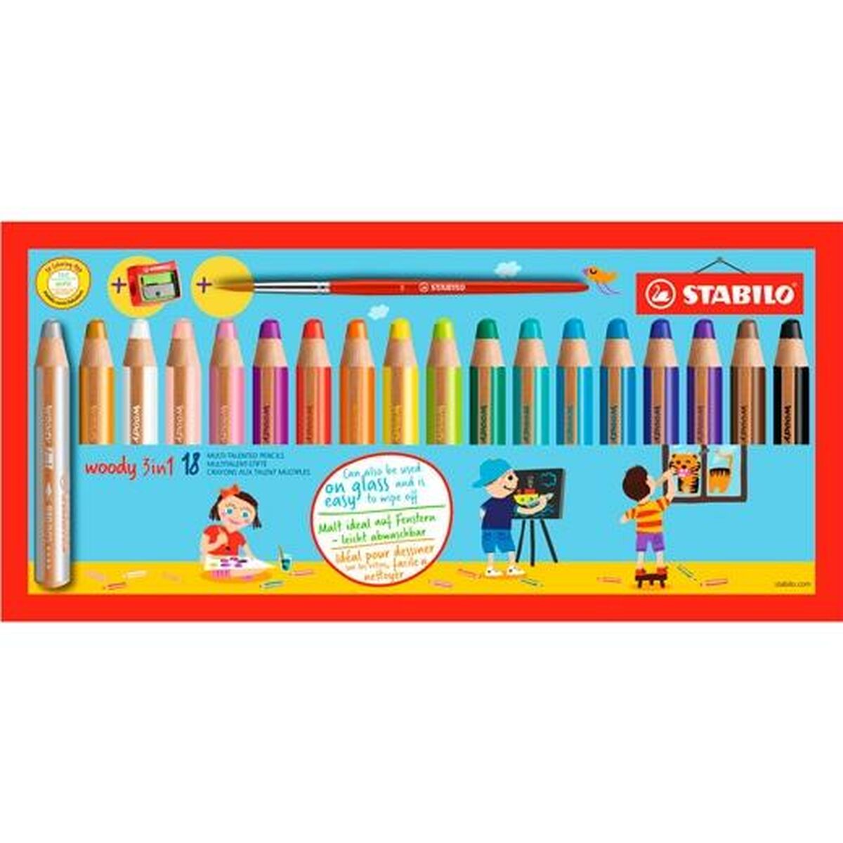 Lápices de colores Stabilo Woody 3 in 1 3 en 1 Multicolor  Comprati.