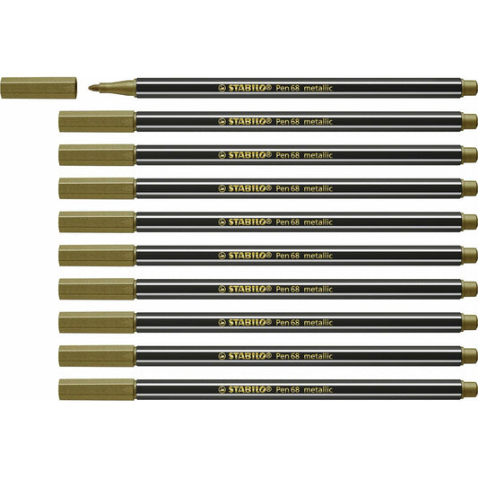 Rotuladores Stabilo Pen 68 metallic (10 Piezas)  Comprati.