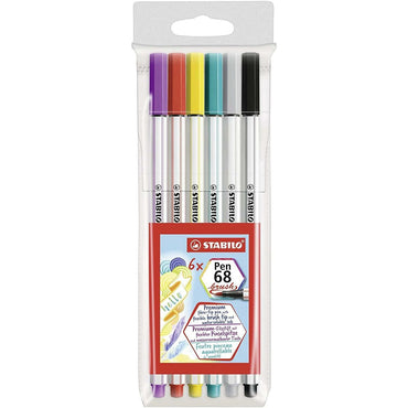 Set de Rotuladores Stabilo Pen 68 Brush Multicolor (10 Unidades)  Comprati.