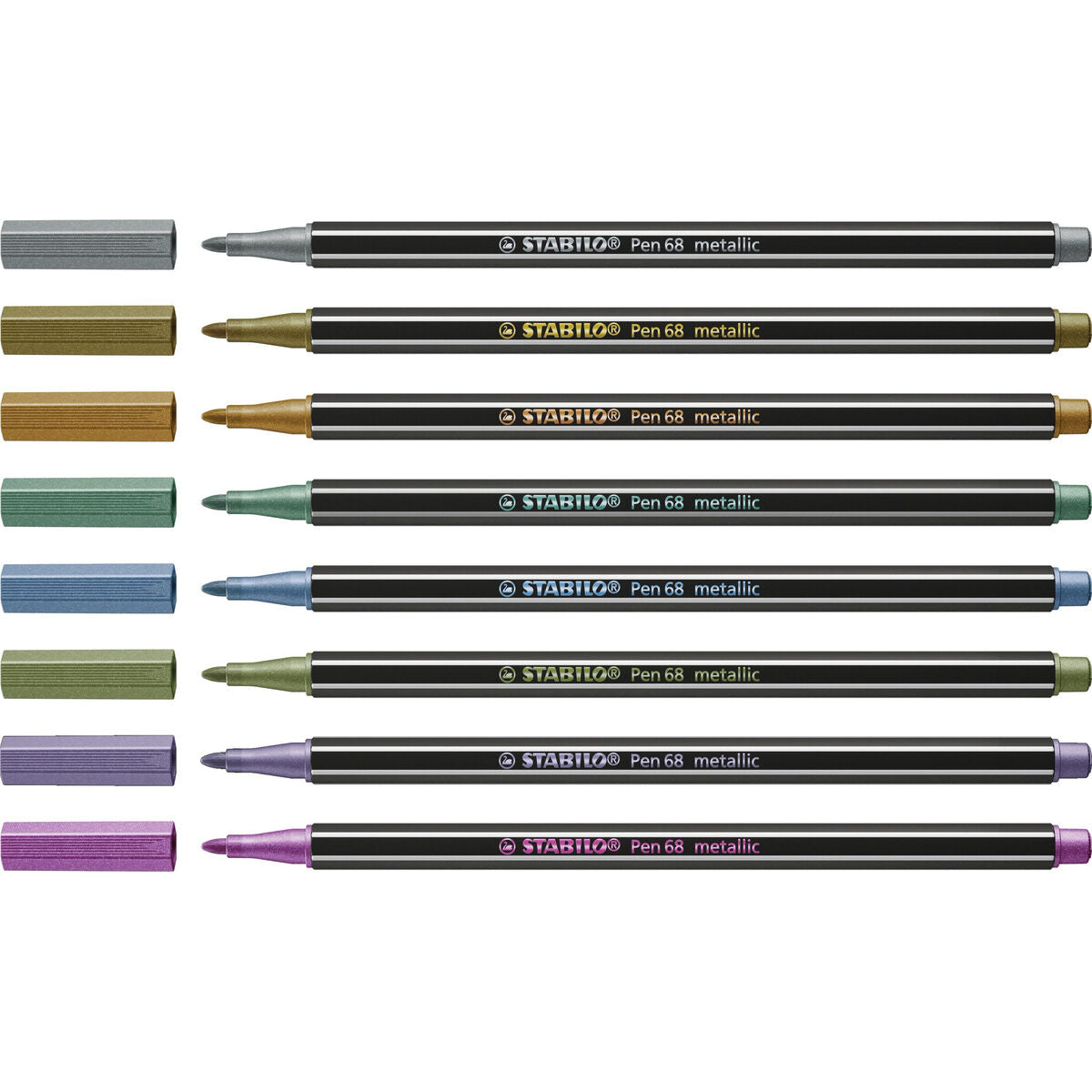 Set de Rotuladores Stabilo Pen 68 metallic 8 Piezas Multicolor  Comprati.