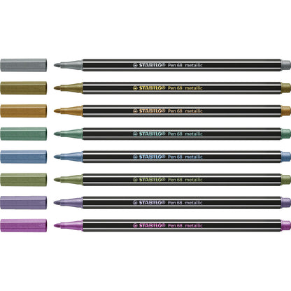 Set de Rotuladores Stabilo Pen 68 metallic 8 Piezas Multicolor  Comprati.