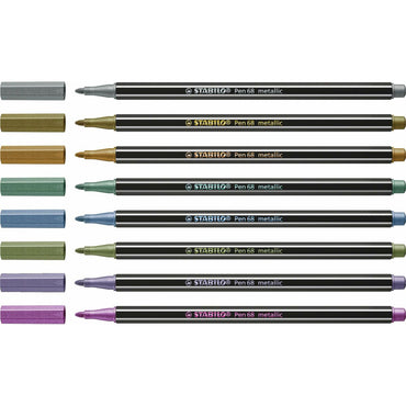 Set de Rotuladores Stabilo Pen 68 Metallic 8 Piezas Multicolor  Comprati.