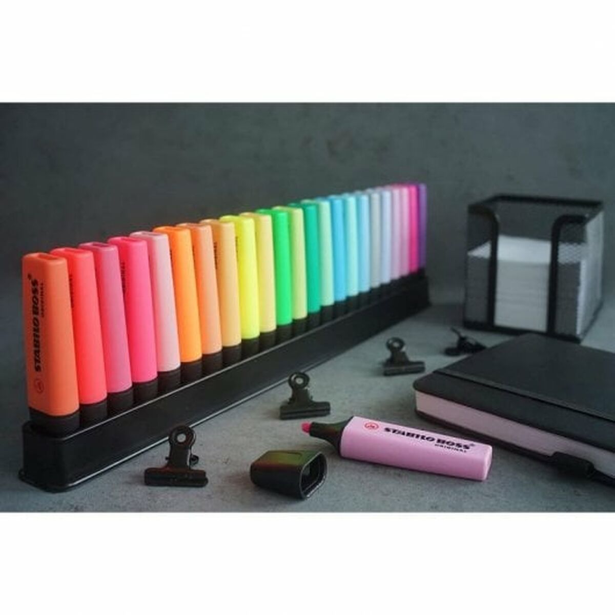 Set de Marcadores Fluorescentes Stabilo EO7023-01-5 Plástico (23 Piezas)  Comprati.