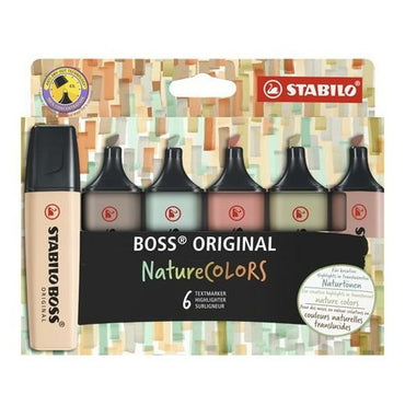 Set de Marcadores Fluorescentes Stabilo Boss Nature Colors Multicolor (5 Unidades)  Comprati.