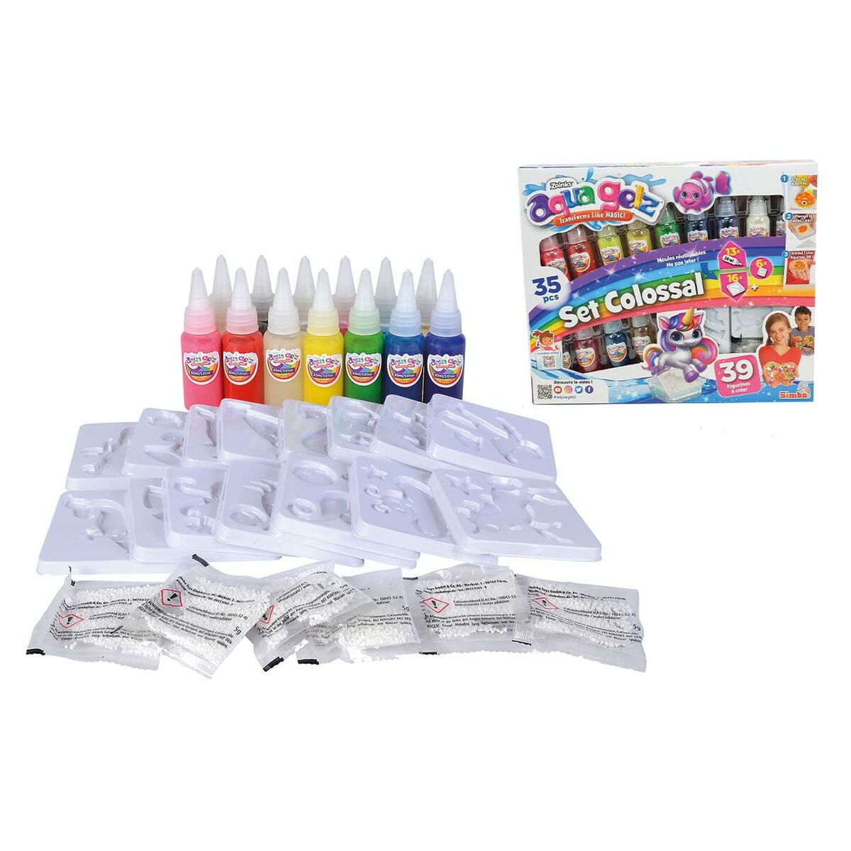 Set de pintura Simba Aqua Gelz Multicolor 39 Piezas  Comprati.