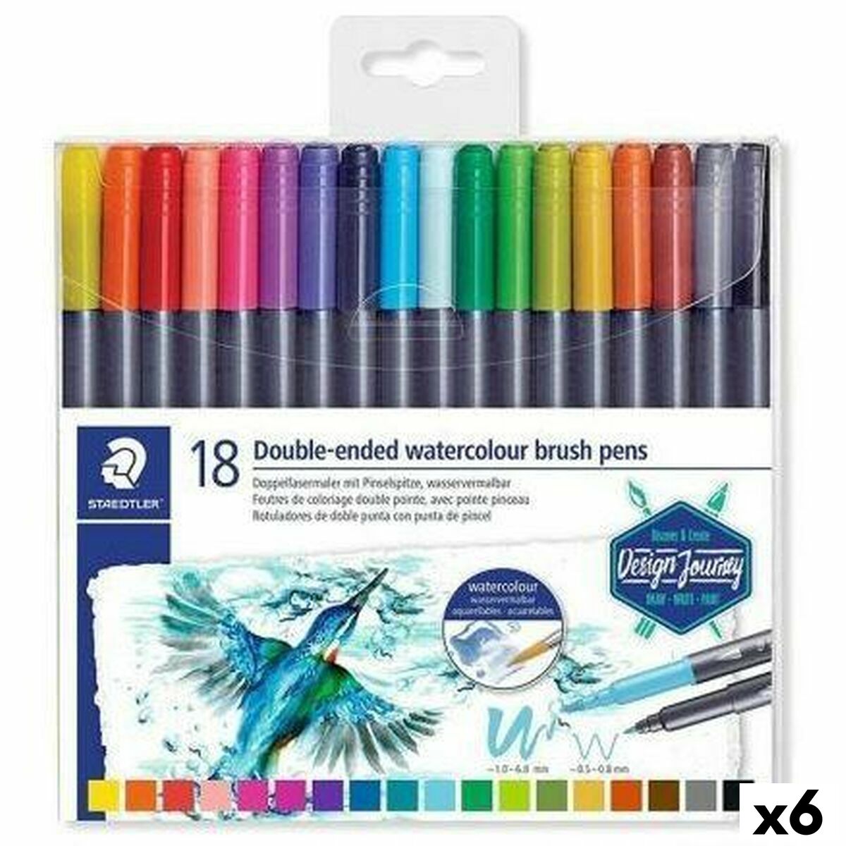 Set de Rotuladores Staedtler Design Journey Doble punta (6 Piezas) (6 Unidades)  Comprati.