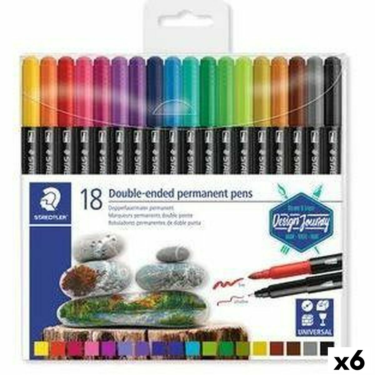 Set de Rotuladores Staedtler Design Journey Multicolor (6 Unidades)  Comprati.