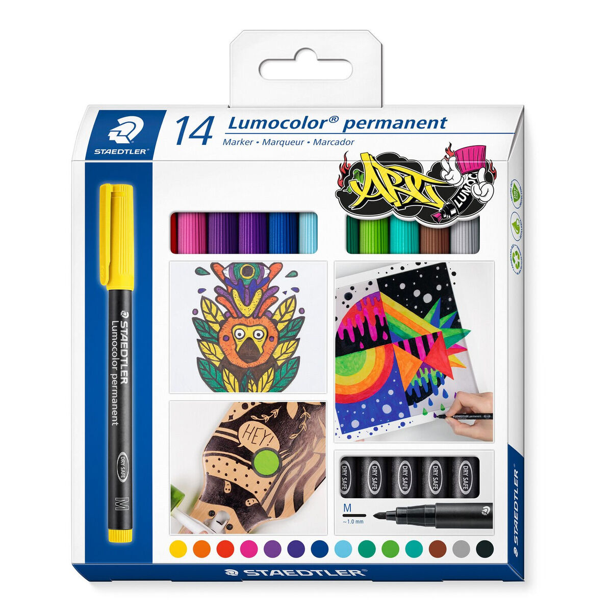 Rotulador permanente Staedtler 317 C14 Multicolor  Comprati.