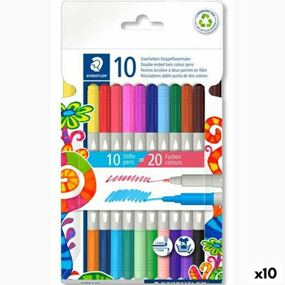 Set de Rotuladores Staedtler Noris 3280 Multicolor (10 Unidades)  Comprati.